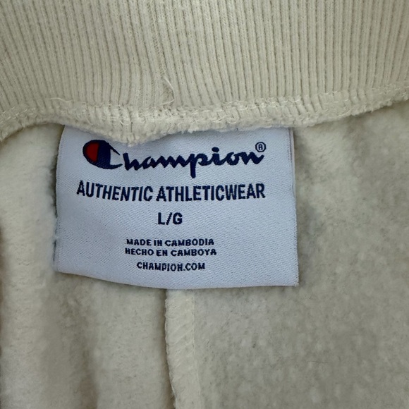 Women’s Cream Colored Champion Joggers Size Large - Picture 5 of 7